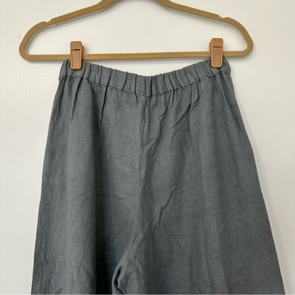 CP Shades Cropped Wendy Pant In Carbon Hemp Linen Womens Medium Gray - Picture 5 of 12